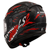 KASK LS2 RAPID 2 KAIJU MAT SİYAH-KIRMIZI-BEYAZ
