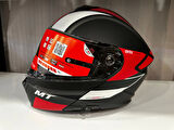 KASK MT GENESİS SV CAVE A5 ÇENE AÇILIR MAT SİYAH/KIRMIZI
