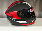 KASK MT GENESİS SV CAVE A5 ÇENE AÇILIR MAT SİYAH/KIRMIZI