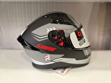 KASK SHIRO KATANA SV ORBE MAT GRİ/SİYAH