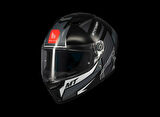 KASK MT STINGER TRON B12 PARLAK GRİ/SİYAH