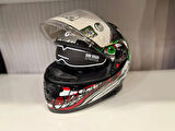 KASK SHIRO KATANA SV JOKER KIRMIZI/YEŞİL/BEYAZ