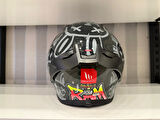 KASK MT STINGER RAM F1 PARLAK SİYAH/GRİ