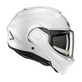 KASK HJC F100 İNCİ BEYAZI 180 DERECE ÇENE AÇILIR
