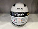 KASK SWAY SW 765 Gloss White ÇENESİZ