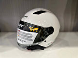 KASK SWAY SW 765 Gloss White ÇENESİZ