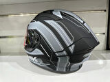 Kask Smk MA261Stellar Bolt Mat Siyah/Gri