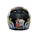 KASK SWAY ÇOCUK SW 815K CAT White Yellow Full Face