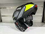 Kask Smk MA264 Gullwing Kresto Çene AçılırMat Sarı/Siyah