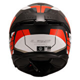 KASK LS2 STREAM 2 ROAD MAT SİYAH-KIRMIZI-BEYAZ-GRİ