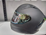 KASK MTS PRO 801 MAT SİYAH GÜNEŞ GÖZLÜKLÜ