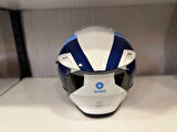 KASK SHIRO DİSCOVER SPOWER PARLAK BEYAZ/MAVİ/LACİVERT