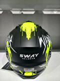 KASK SWAY X1-X SEUL BLACK/YELLOW ÇENE ÇIKAN