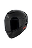 Kask Mt Thunder 4 Sv Solıd A1 Parlak Siyah Şeffaf Vizör