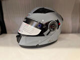 KASK CRN 925 ÇENE AÇILIR NARDO GRİ