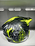 KASK SWAY X1-X SEUL BLACK/YELLOW ÇENE ÇIKAN