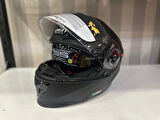KASK SWAY 926 MAT SİYAH ÇENE AÇILIR