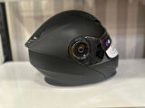 KASK SWAY 926 MAT SİYAH ÇENE AÇILIR