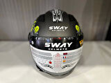 KASK SWAY SW 765 WANTED Black ÇENESİZ