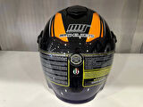 KASK MTS 625 WASP ÇENESİZ GÜNEŞ GÖZLÜKLÜ TURUNCU/SİYAH