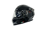 KASK SWAY 926 PARLAK SİYAH ÇENE AÇILIR