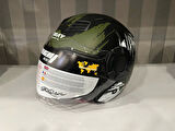 KASK SWAY SW-766 Matt Warrıor Black Army Grey GÜNEŞ GÖZLÜKLÜ