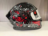KASK SHIRO KATANA SV SAMURAİ KIRMIZI/SİYAH