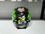 KASK SWAY SW 820 UGLY FULLA FACE GÜMÜŞ VİZÖR