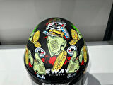 KASK SWAY SW 820 UGLY FULLA FACE GÜMÜŞ VİZÖR