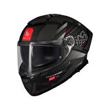 KASK MT THUNDER 4 SV LUMİNENCE D1 MAT GRİ/SİYAH
