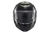 KASK MT ATOM 2 A1 ÇENE AÇILIR PARLAK SİYAH