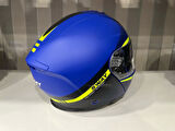 KASK SW-917 STARS MAT BLUE/YELLOW ÇENE AÇILIR GÜNEŞ GÖZLÜKLÜ
