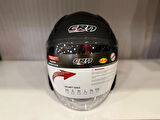 KASK CRN 620 AİR ÇENESİZ MAT SİYAH/MAVİ