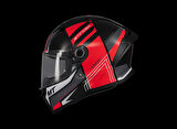 KASK MT STINGER TRON B15 PARLAK SİYAH/KIRMIZI
