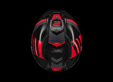 KASK MT STINGER TRON B15 PARLAK SİYAH/KIRMIZI