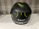 KASK SWAY SW-766 Matt Cırcle Black Yellow GÜNEŞ GÖZLÜKLÜ