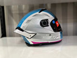 KASK MT THUNDER 4 SV TEARS C8 PARLAK İNCİ BEYAZ/PEMBE
