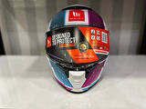 KASK MT THUNDER 4 SV TEARS C8 PARLAK İNCİ BEYAZ/PEMBE