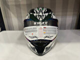 KASK SWAY SW 850 WHITE/GREEN FULL FACE