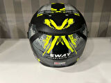 KASK SWAY SW-766 Matt Poıson Black Grey Yellow GÜNEŞ GÖZLÜKLÜ