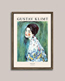 Gustav Klimt - Bir Hanımın Portresi Çerçeveli Poster