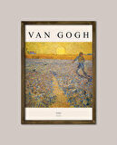 Van Gogh - The Sower Ahşap Çerçeveli Tablo