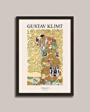 Gustav Klimt - Gerçekleşme (Aşıklar) Çerçeveli Tablo