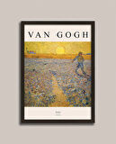 Van Gogh - The Sower Ahşap Çerçeveli Tablo