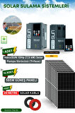 SOLAR GÜNEŞ ENERJİ SULAMA SİSTEMİ 10Hp (7,5 kW) Solar Pompa Sürücüsü (Trifaze) 585 W Güneş Paneli