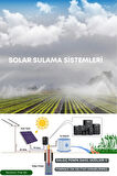 SOLAR GÜNEŞ ENERJİ SULAMA SİSTEMİ 10Hp (7,5 kW) Solar Pompa Sürücüsü (Trifaze) 585 W Güneş Paneli