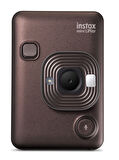 Fujifilm Instax Mini LiPlay Hybrid Deep Bronze Fotoğraf Makinesi 20'li Film Albüm ve Deri Kılıf Hedi