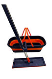 Katlanabilir ve Tekerlekli Mop Seti.130 cm Uzun Saplı, Yedek Mop Başlıklı, Kendinden Sıkmalı Mop Set