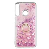 Smcase Huawei P30 Lite Kılıf Milce Yüzüklü Sulu Silikon