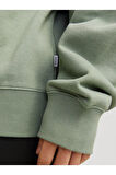 Erkek Bisiklet Yaka Düz Renk Sweatshirt 12257853